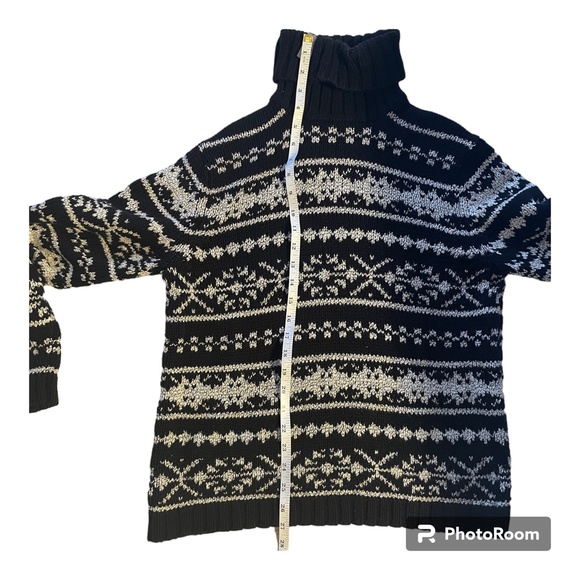 Ann Taylor vintage snowflake turtleneck sweater - Picture 4 of 6